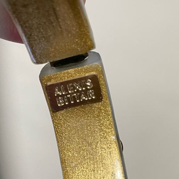 NWOT ALEXIS BITTAR TEAL with Gold colored decoration. - Picture 4 of 4